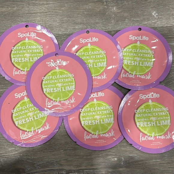 SpaLife Facial Masks 4 Brightening Natural Extract/7 SpaLife Deep Cleansing NEW! - Picture 7 of 9